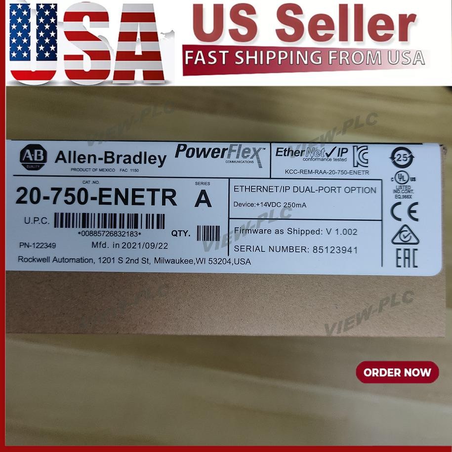 Factory Sealed Allen-Bradley 20-750-ENETR 750 2-P ENet/IP Module AB US Free Tax