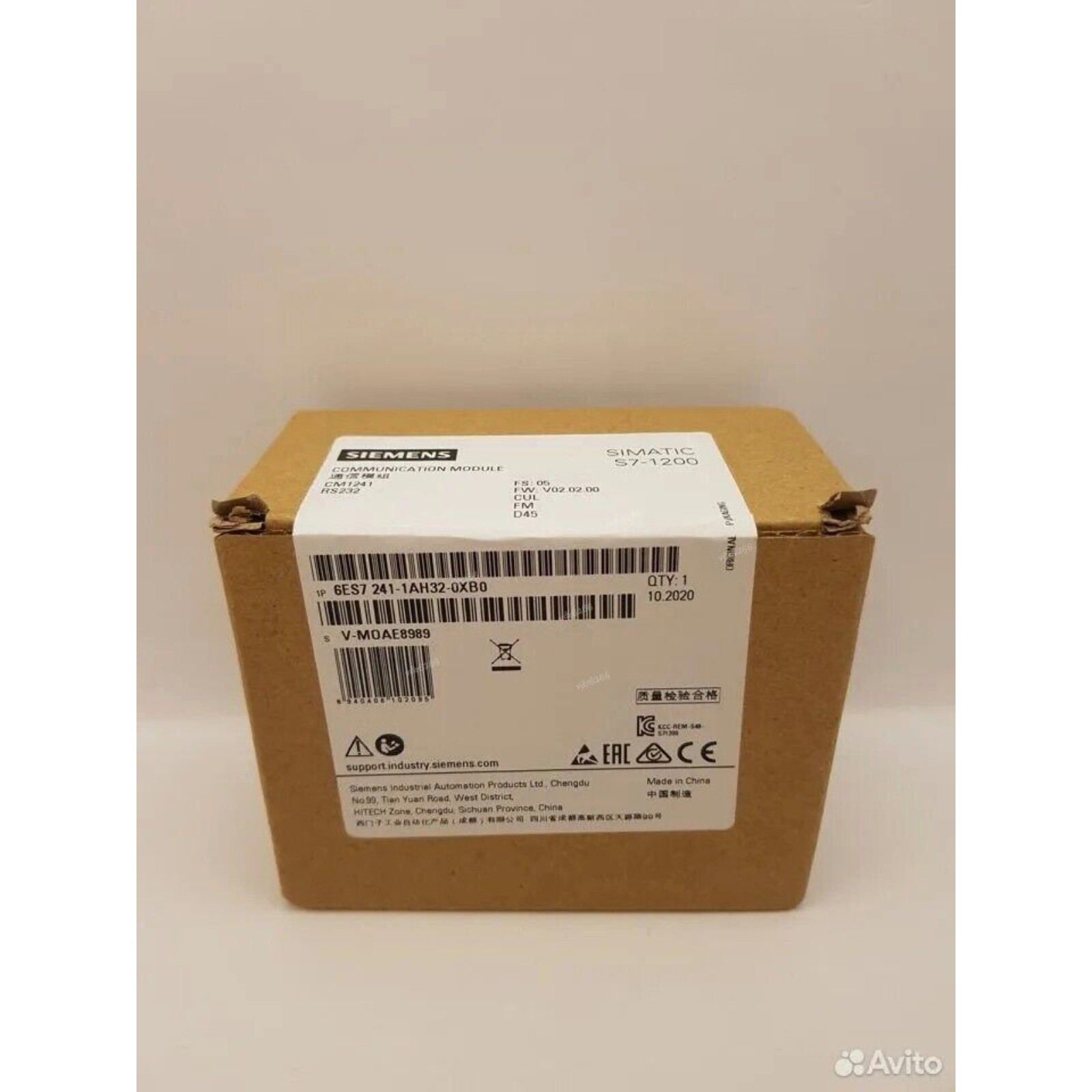 New Siemens 6ES7241-1AH32-0XB0 6ES7 241-1AH32-0XB0 SIMATIC S7-1200 CM 1241