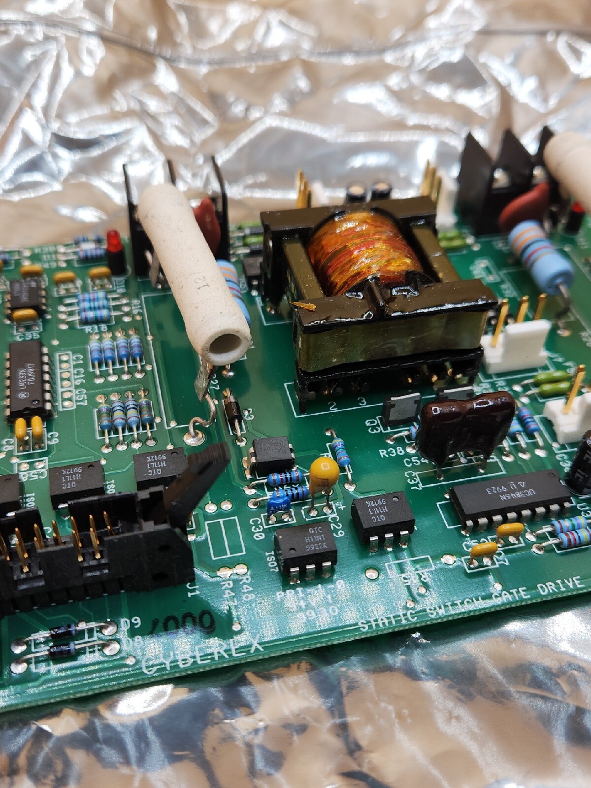 CYBEREX STATIC SWITCH GATE DRIVE CIRCUIT BOARD CARD 41-09-610461 REV E