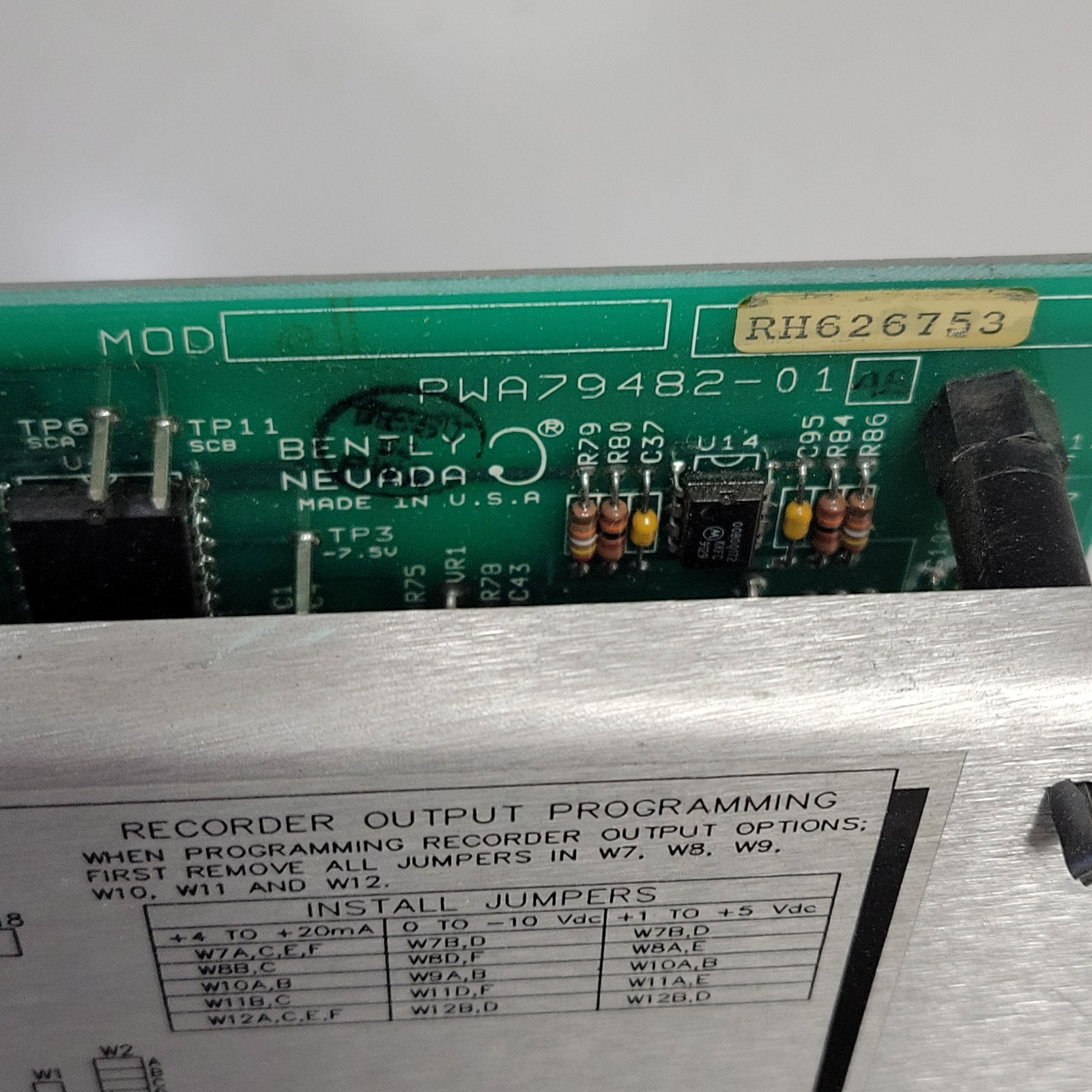 Bently Nevada 3300/20-02-01-03 Dual Thrust Monitor System Control Module