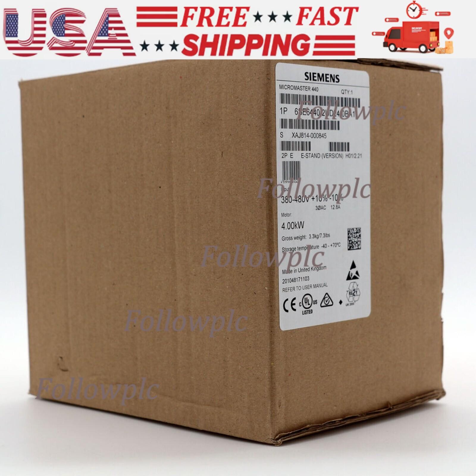 New Siemens 6SE6440-2UD24-0BA1 MICROMASTER440 without filter 6SE6 440-2UD24-0BA1