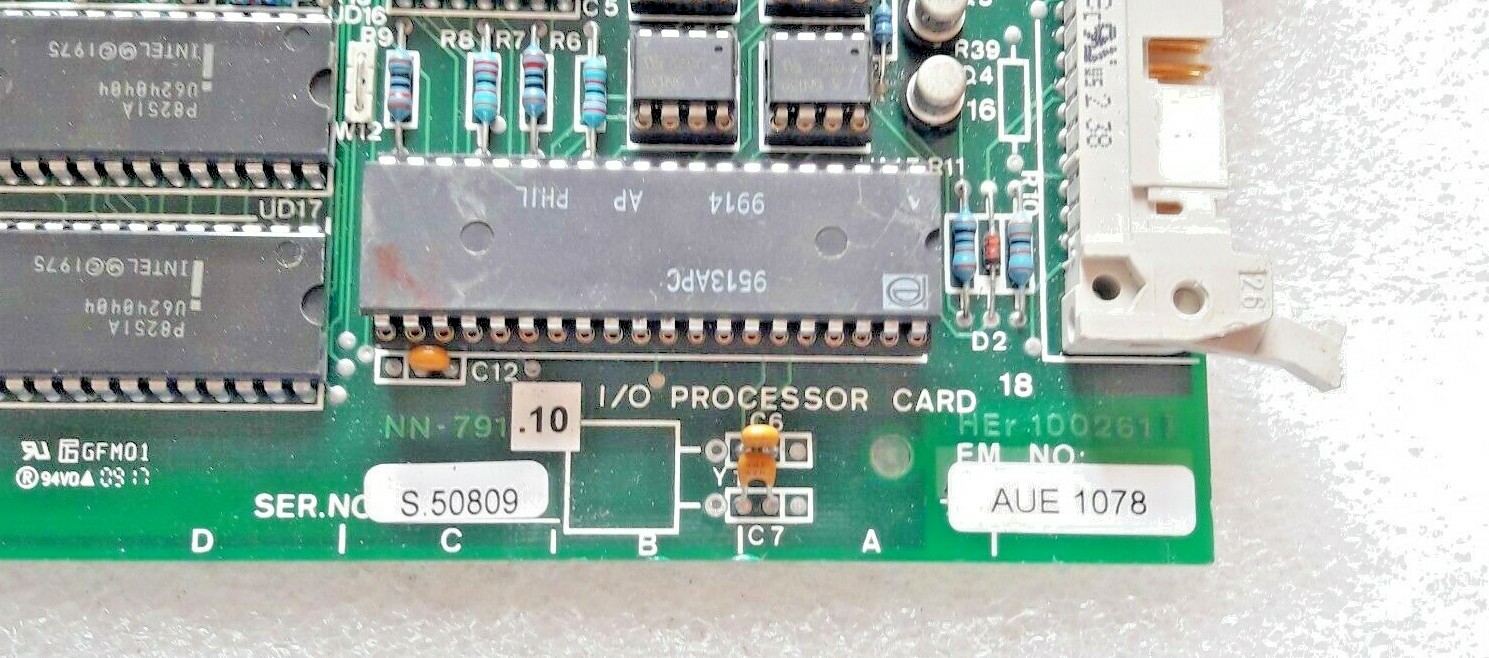 NORCONTROL HEr 100261-I AUE 1078 I/O NN 791 .10 PROCESSOR CARD NEW