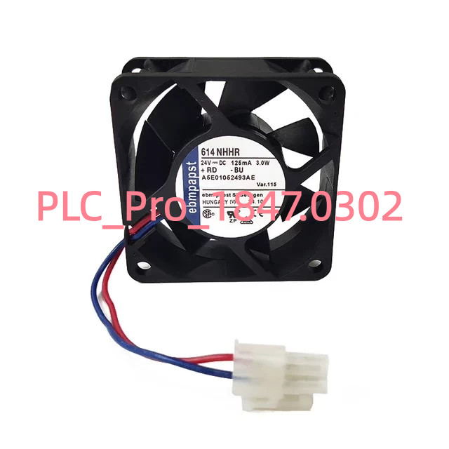 614 NHHR 1PCS New Ebmpapst 614NHHR 24V 125MA 2PIN Cooling Fan Fast delivery