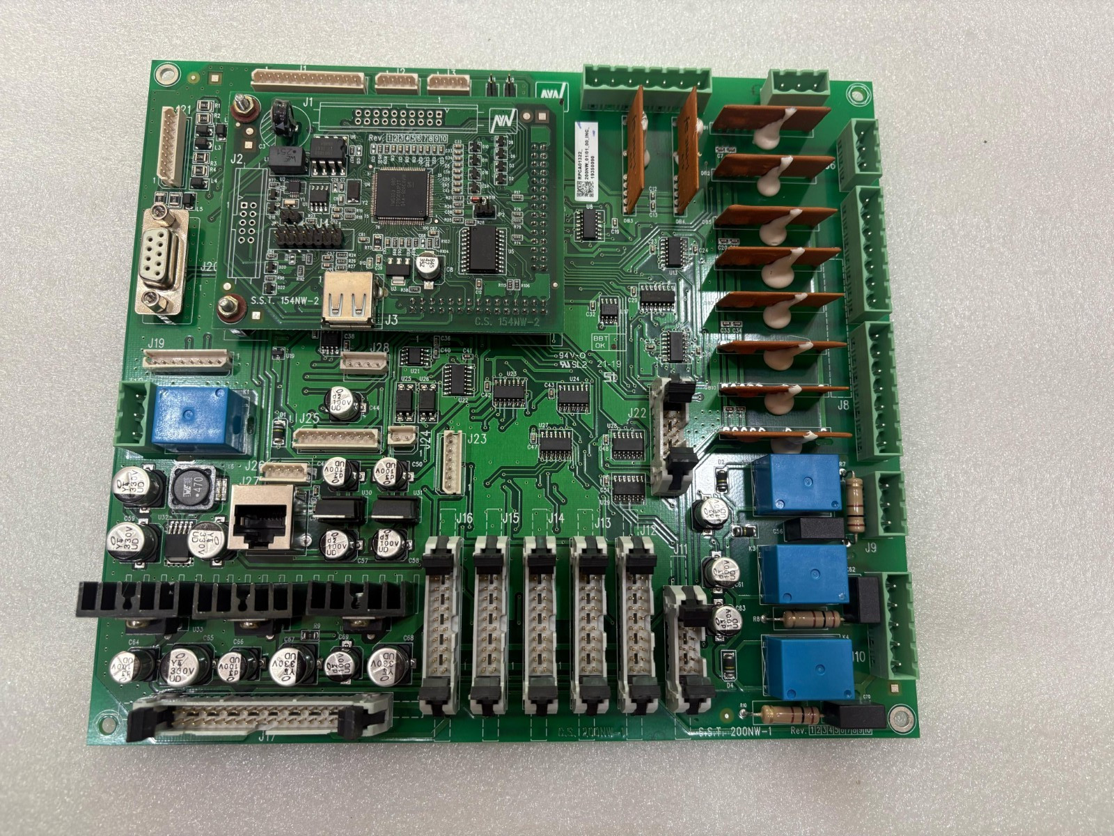 OEM PCB CARD RPCA01322_200NW_01/01_00_INC_19350090 Ethernet PCB Control Board