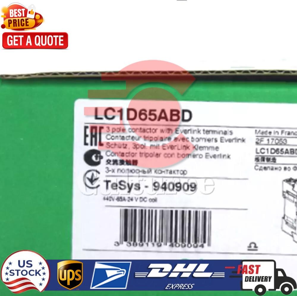 1PC Schneider LC1D65ABD Contactor 65A New In Box Fast Shipping