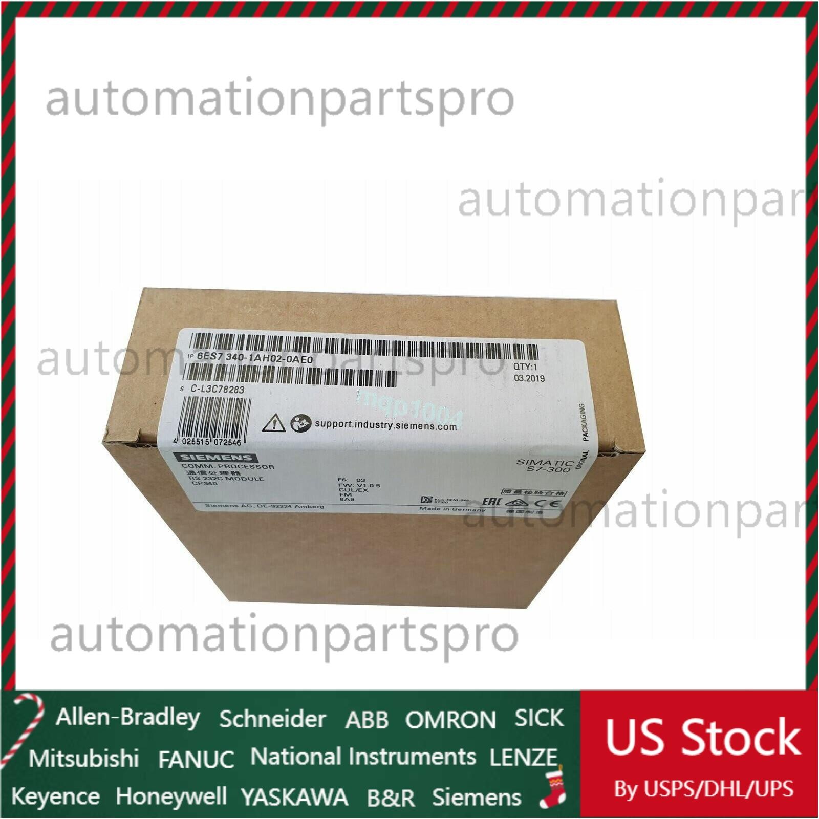 New Siemens 6ES7 340-1AH02-0AE0 6ES7340-1AH02-0AE0 SIMATIC S7-300, CP 340