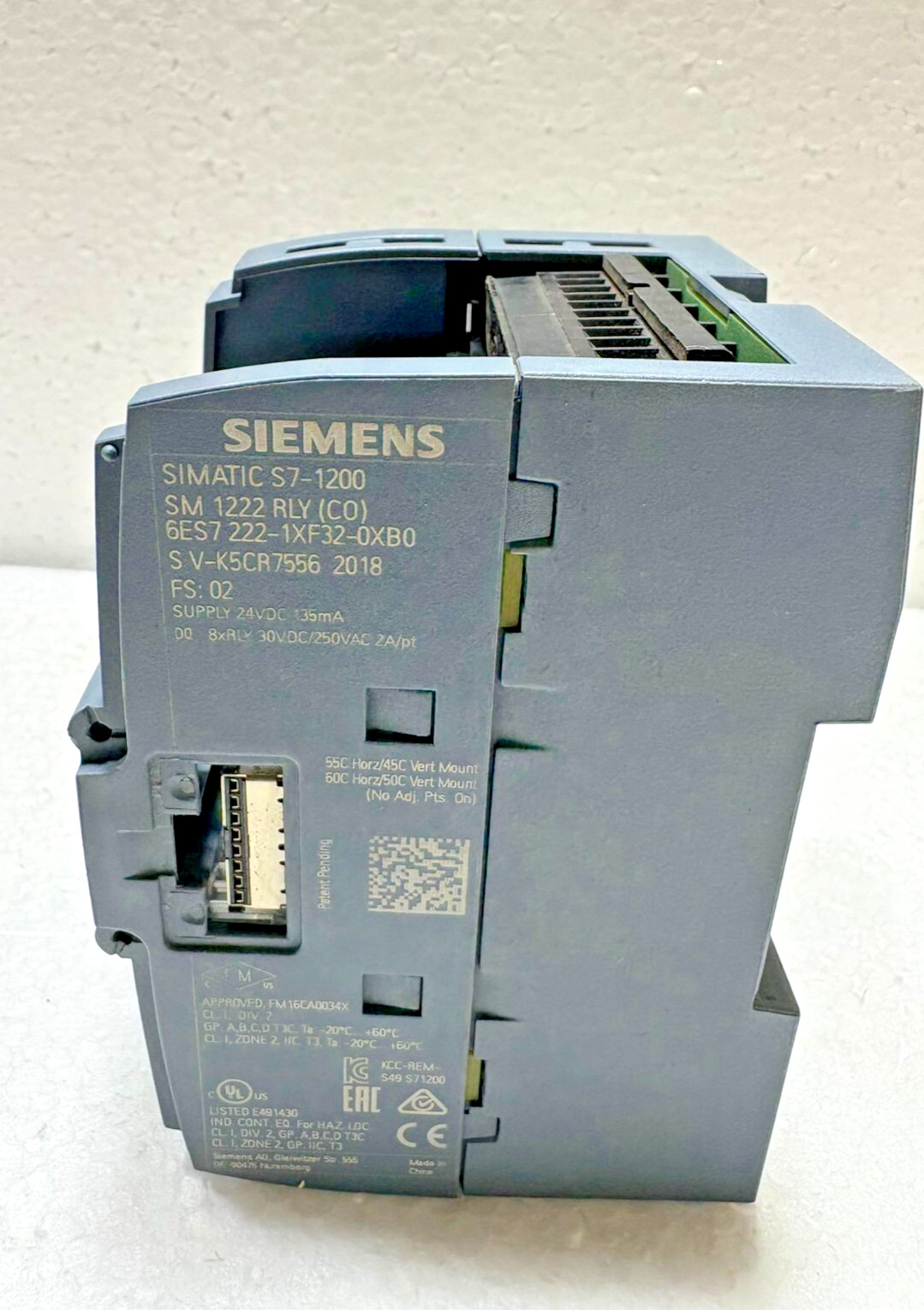 SIEMENS SIMATIC MODULE SIMATIC S7-1200 SM 1222 RLY(CO) 6ES7 222 -1XF32-0XB0