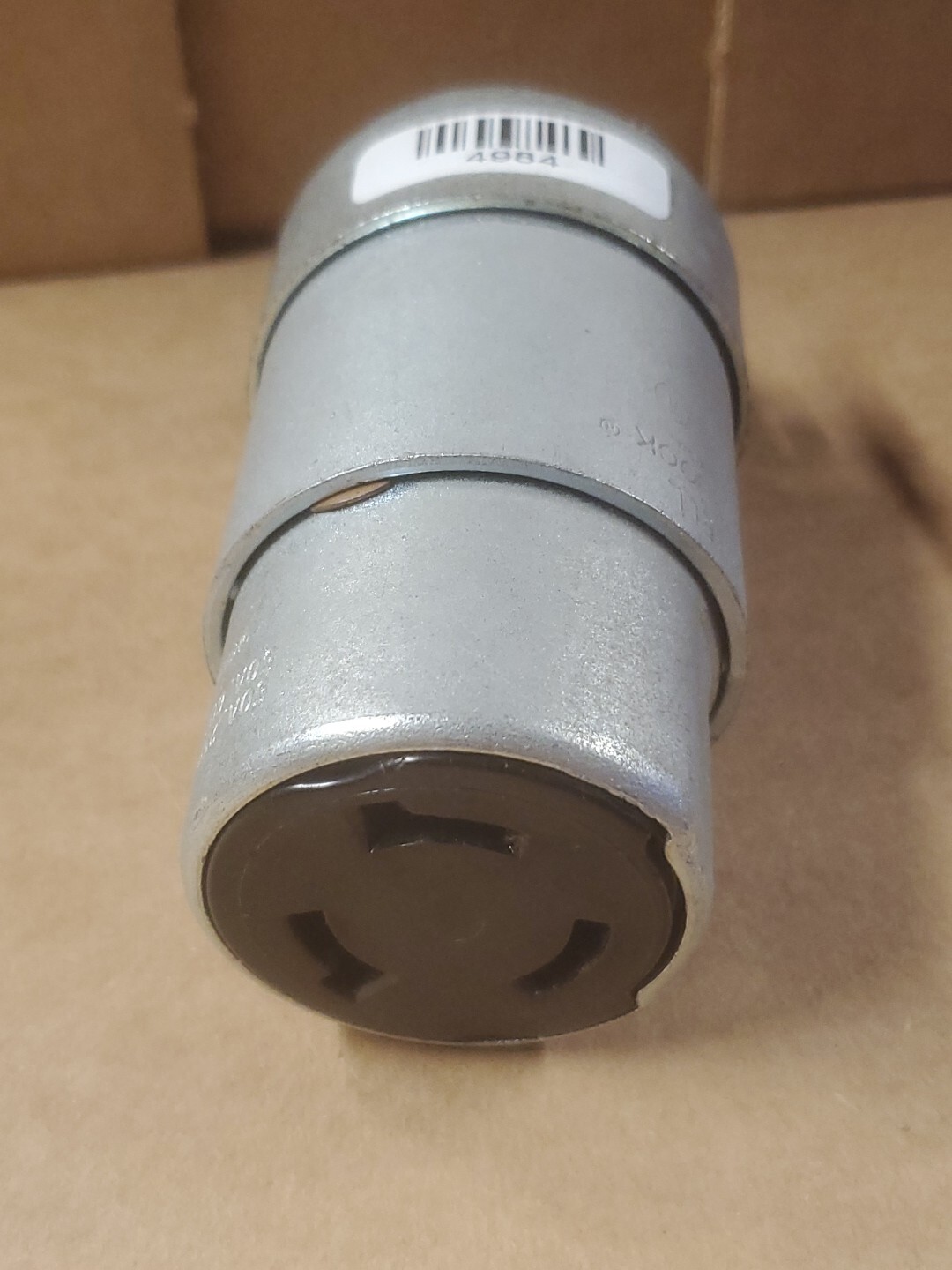 Hubbell HBL3764 P-2306 Twist-Lock 50A 250VDC 600VAC 4W 3P AS PICTURED