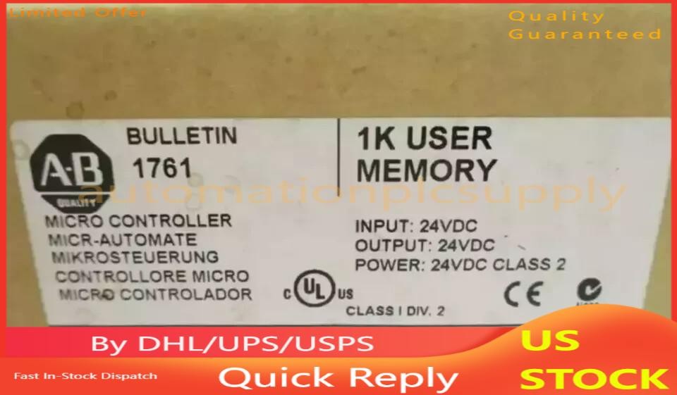 New Sealed AB 1761-L16BBB MicroLogix 1000 16 Point Controller US Free Tax