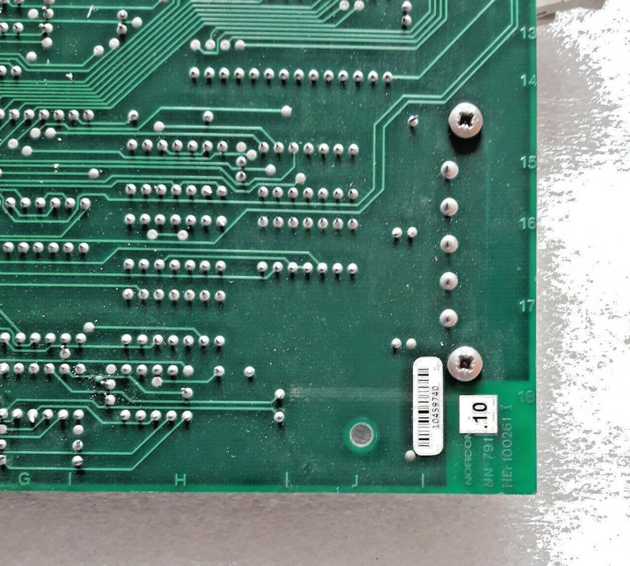 NORCONTROL HEr 100261-I AUE 1078 I/O NN 791 .10 PROCESSOR CARD NEW