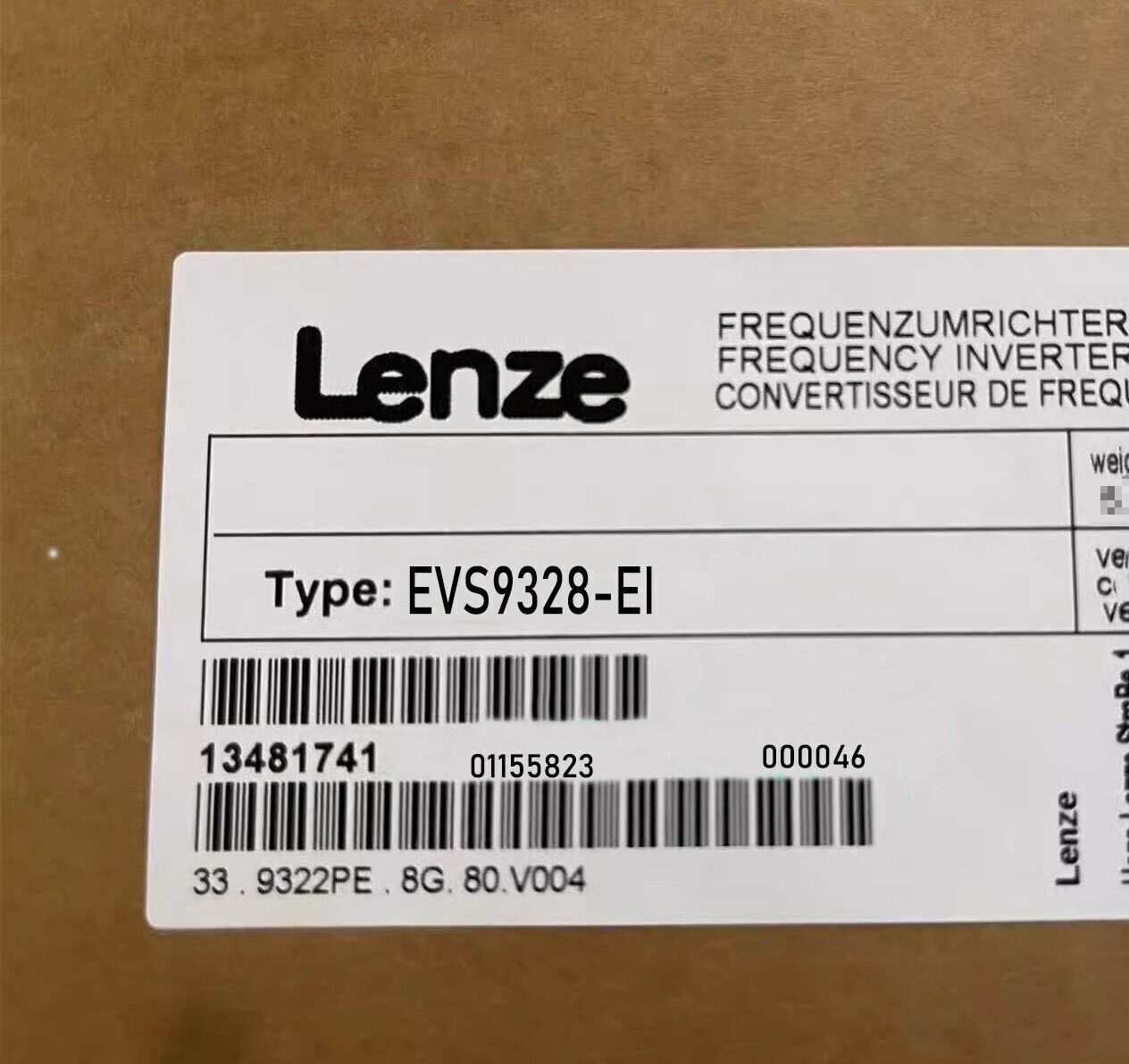 EVS9328-EI NEW LENZE SERVO DRIVE FREQUENCY CONVERTER EVS9328EI evs9328ei