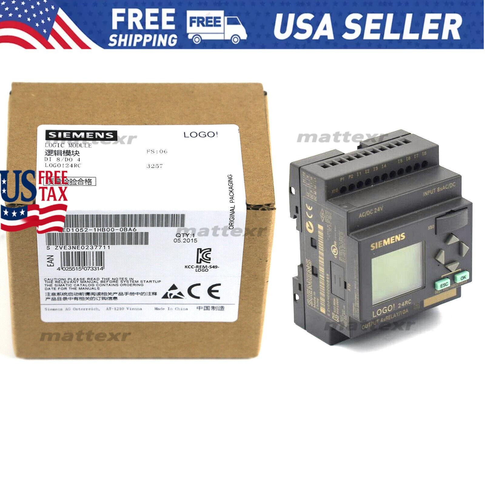 New Siemens LOGO 24RC logic module 6ED1052-1HB00-0BA6 6ED1 052-1HB00-0BA6