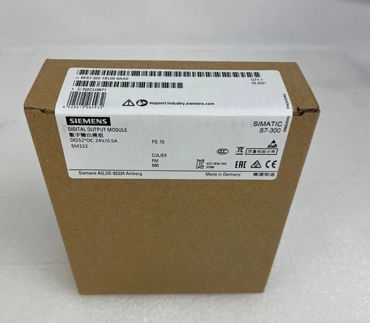 1PCS Brand New Siemens 6ES7322-1BL00-0AA0 6ES7 322-1BL00-0AA0 Fast delivery