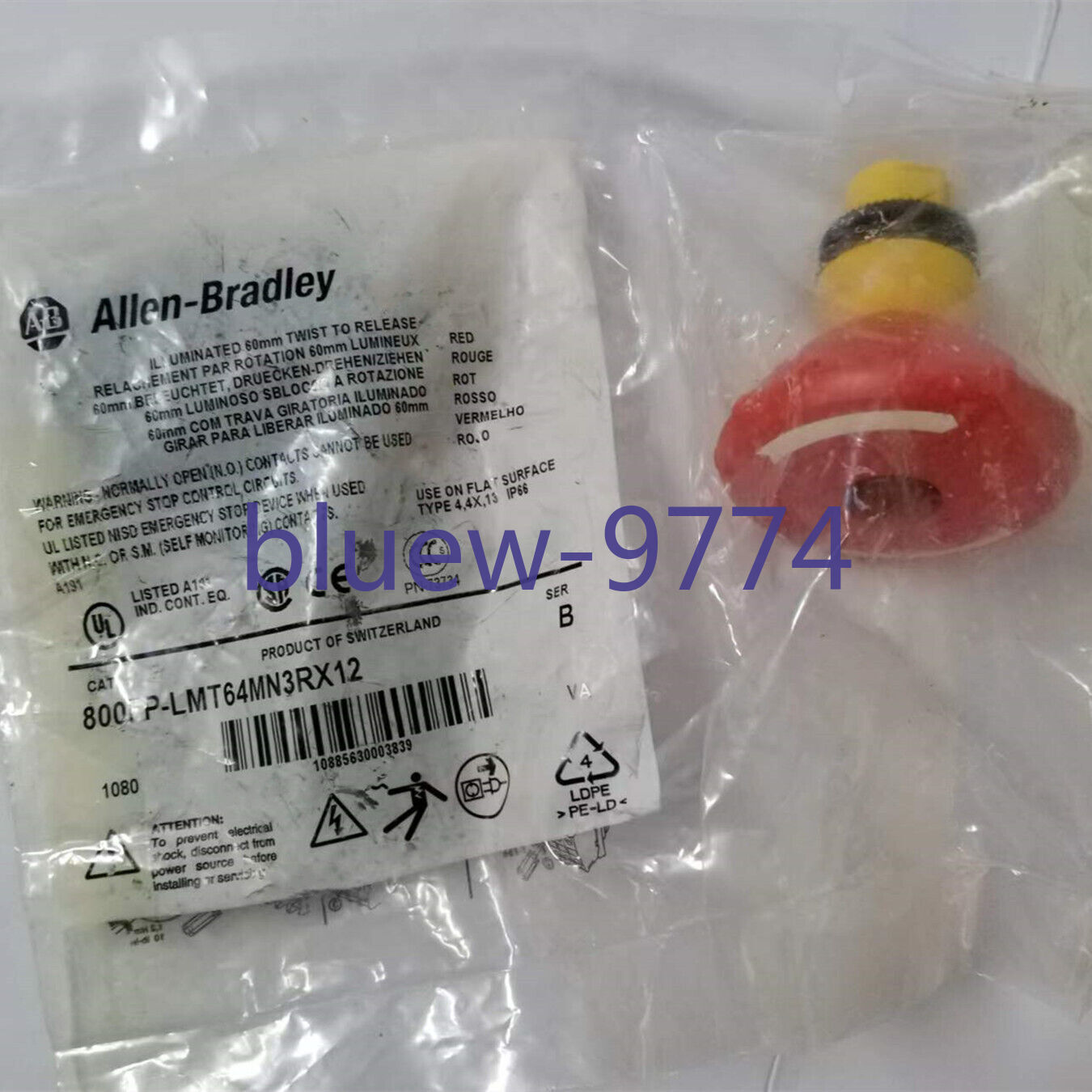 In Stock NEW 800FP-LMT64MN3RX12 Illuminated emergency stop switch