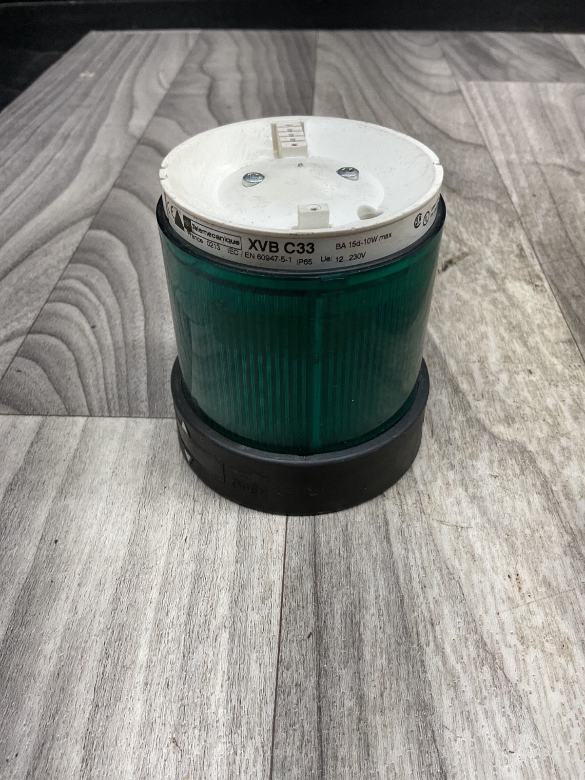Telemecanique XVB C33 Green Indicator Stack Light Cover #4030PT204SI