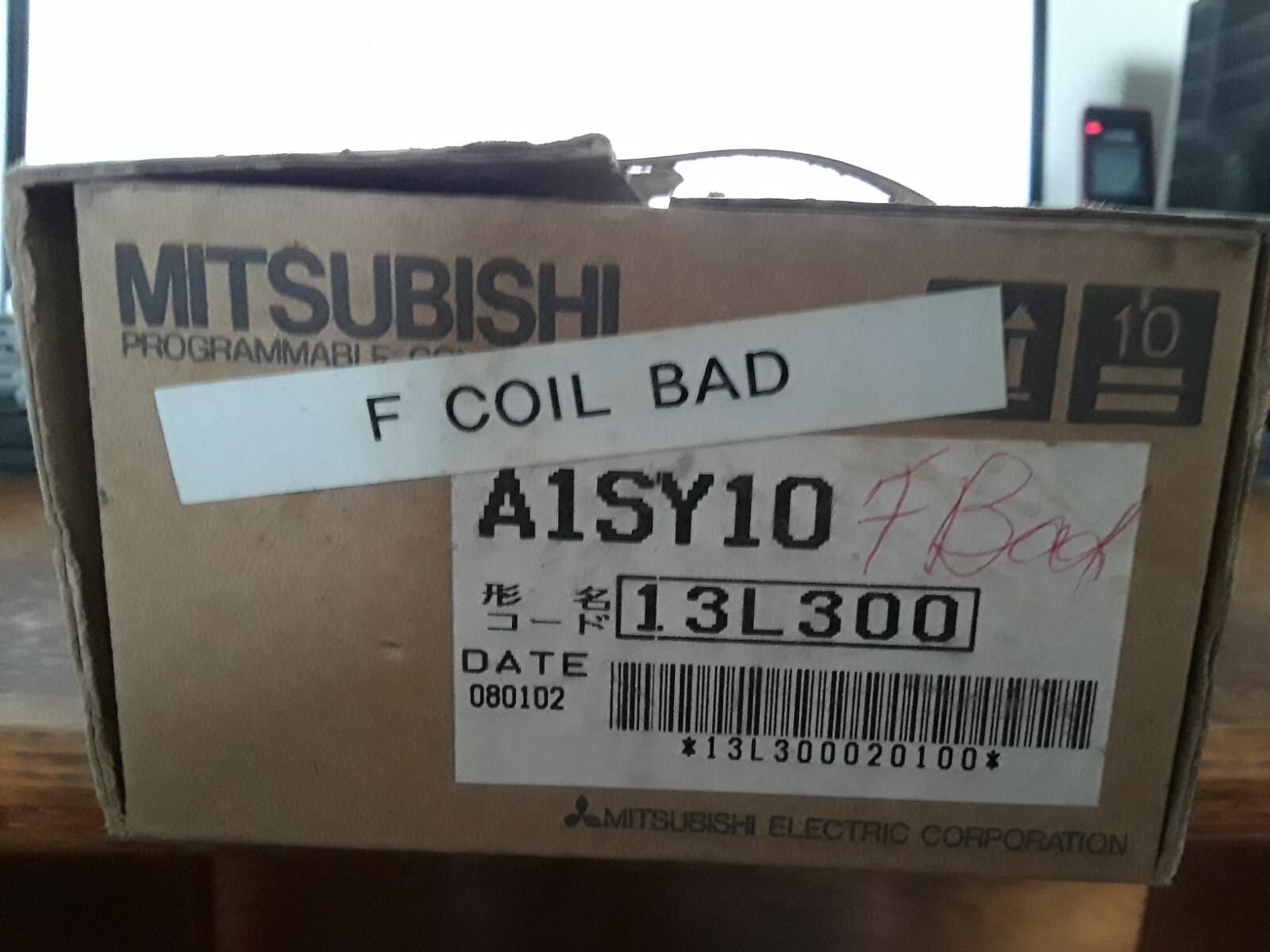 1 of MITSUBISHI A1SY10 OUTPUT MODULE USED GOOD EXCEPT F COIL IS BAD