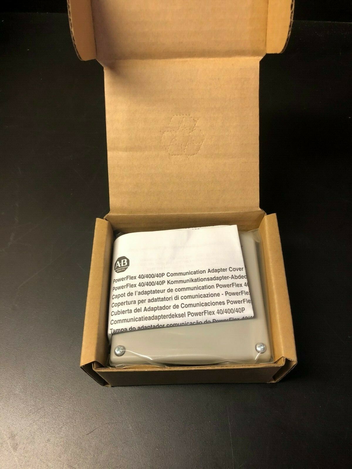 AB Communication Adapter Cover 22B-CCB NEW IN BOX 1PC 22BCCB US Free Tax