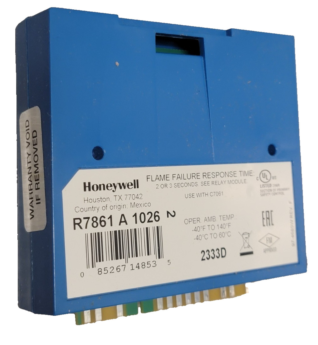 Honeywell R7861 A 1026 Dynamic Self-Check Ultraviolet Amplifier