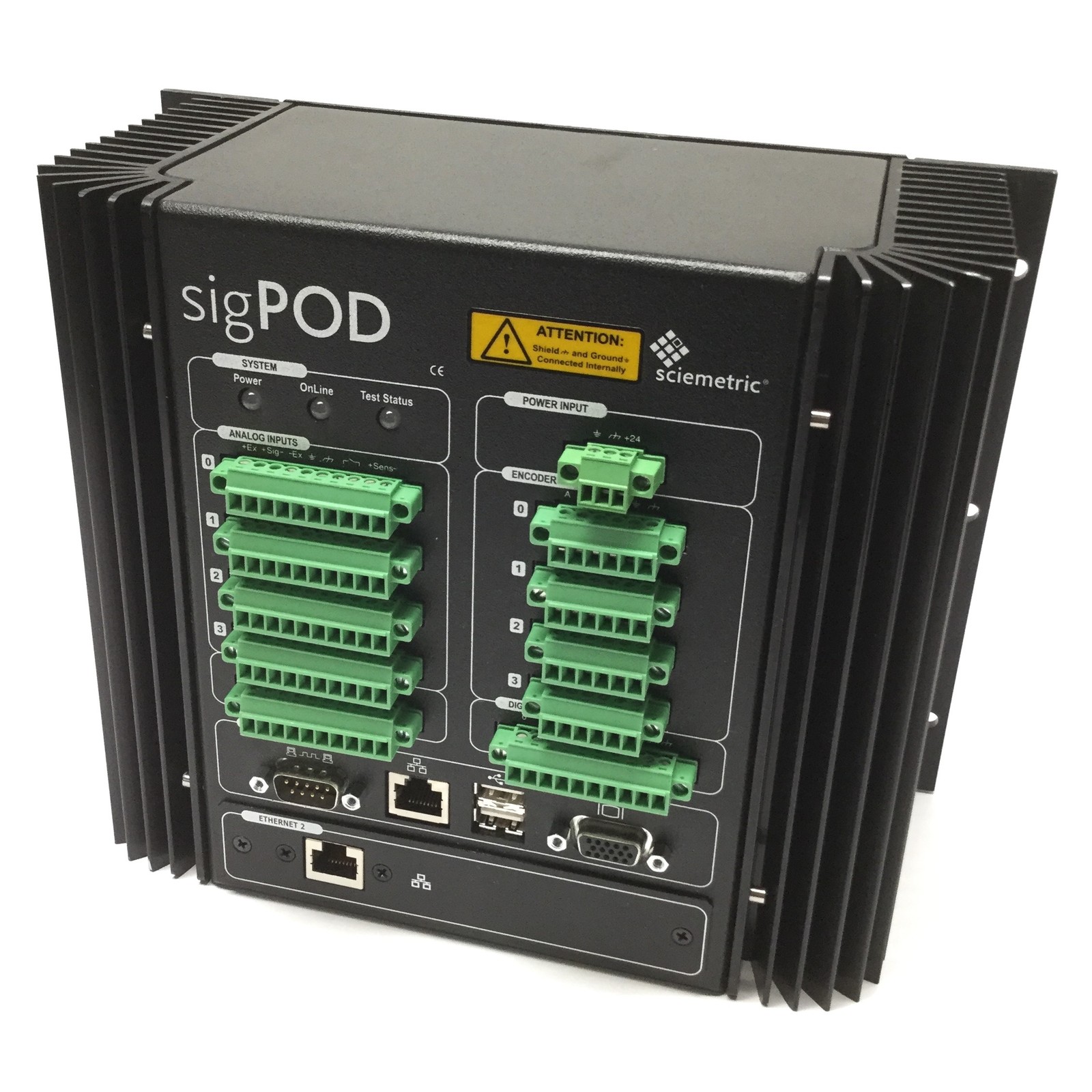 Sciemetric 1204-0H10 Rev 5.02 sigPOD Process Monitoring System, 4-Channel, 24VDC