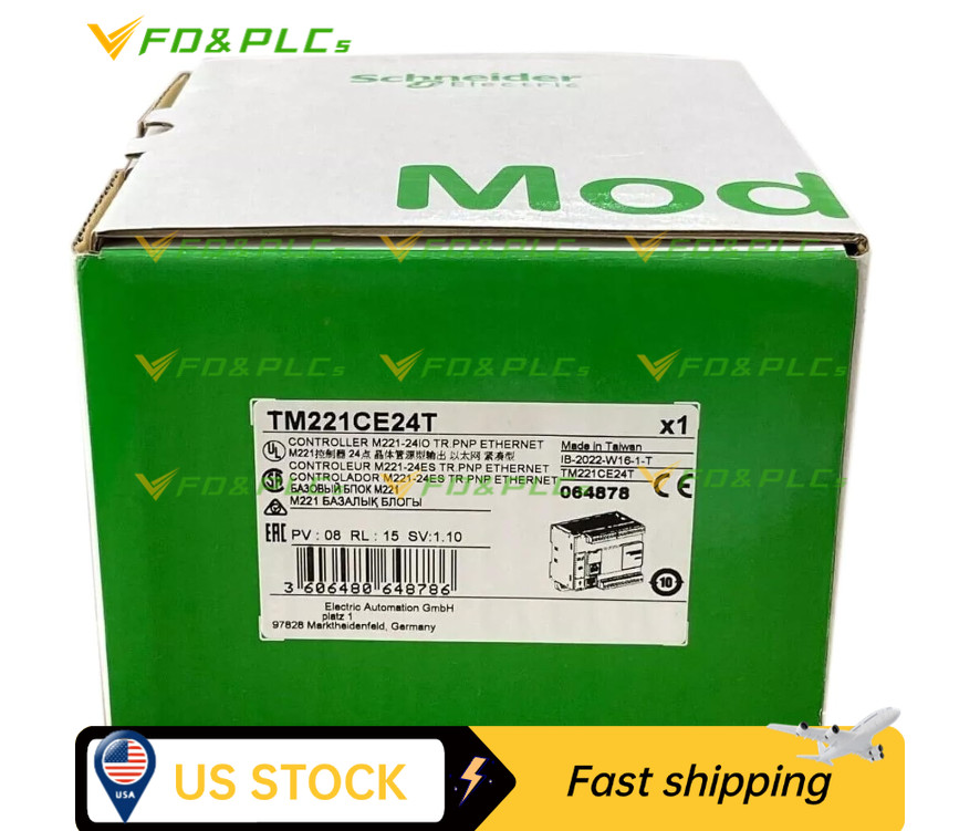 Schneider Electric TM221CE24T Modicon M221 Controller 24 I/O Ethernet Brand New