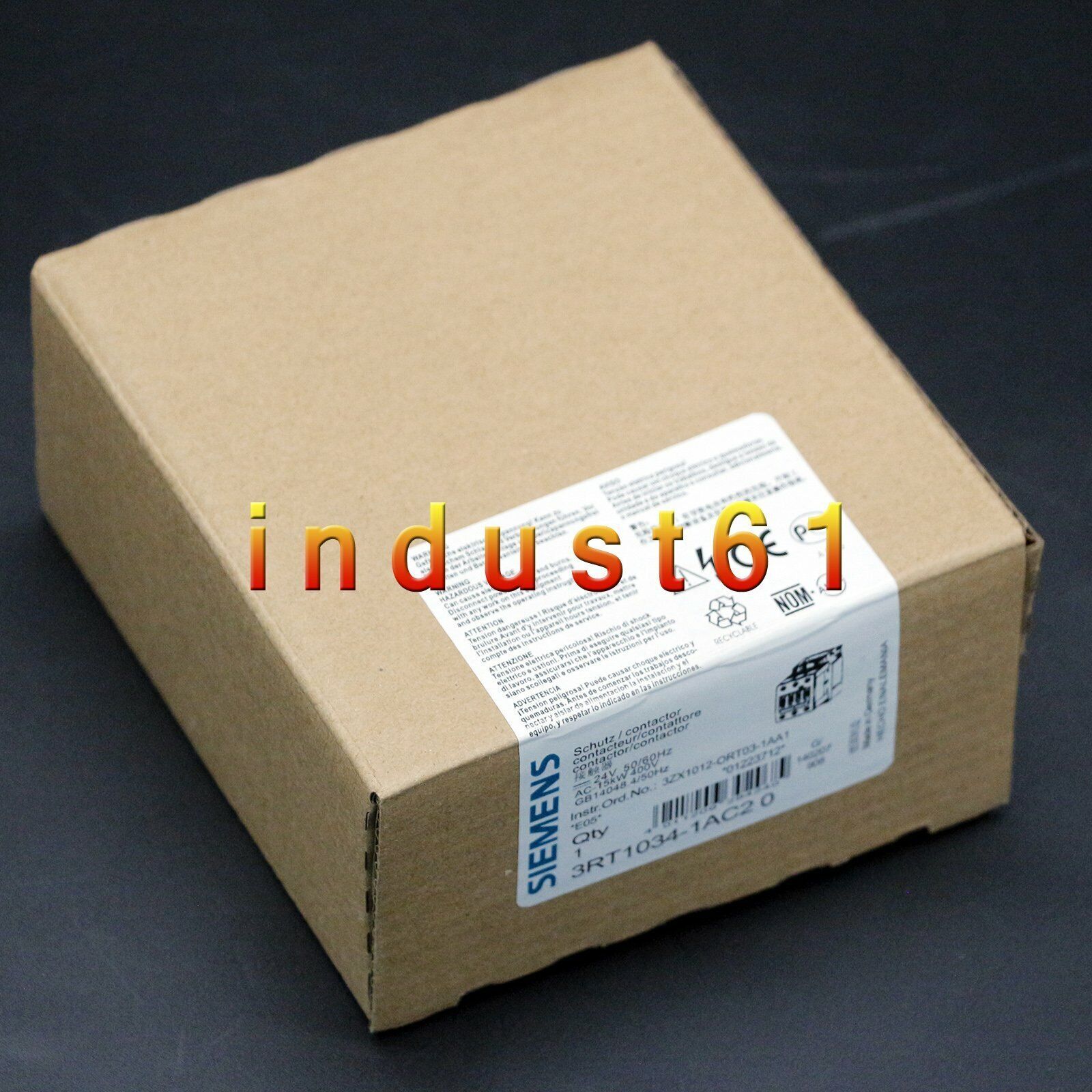 New Siemens Contactor 3RT1034-1AC20 3RT10341AC20 1 year warranty