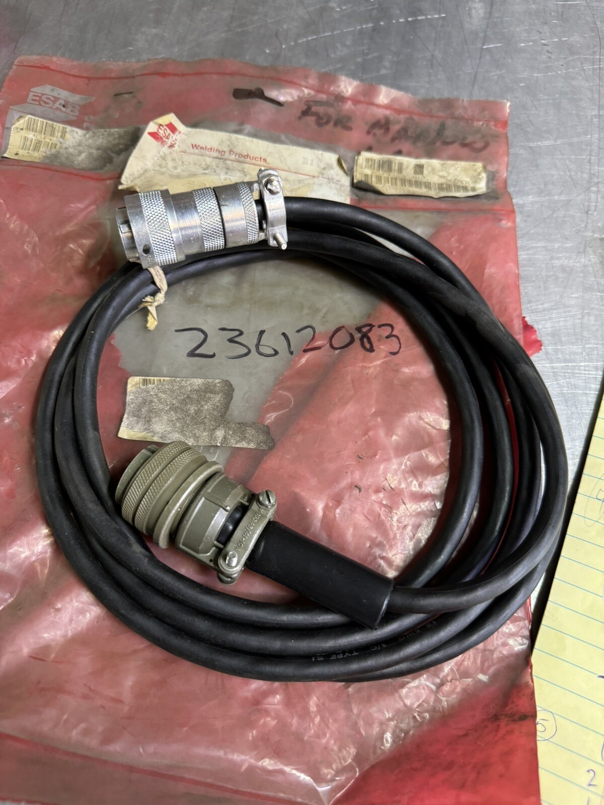 AIRCO, WIRE FEEDER PARTS 23612083 Control Cable Assembly New Old Stock