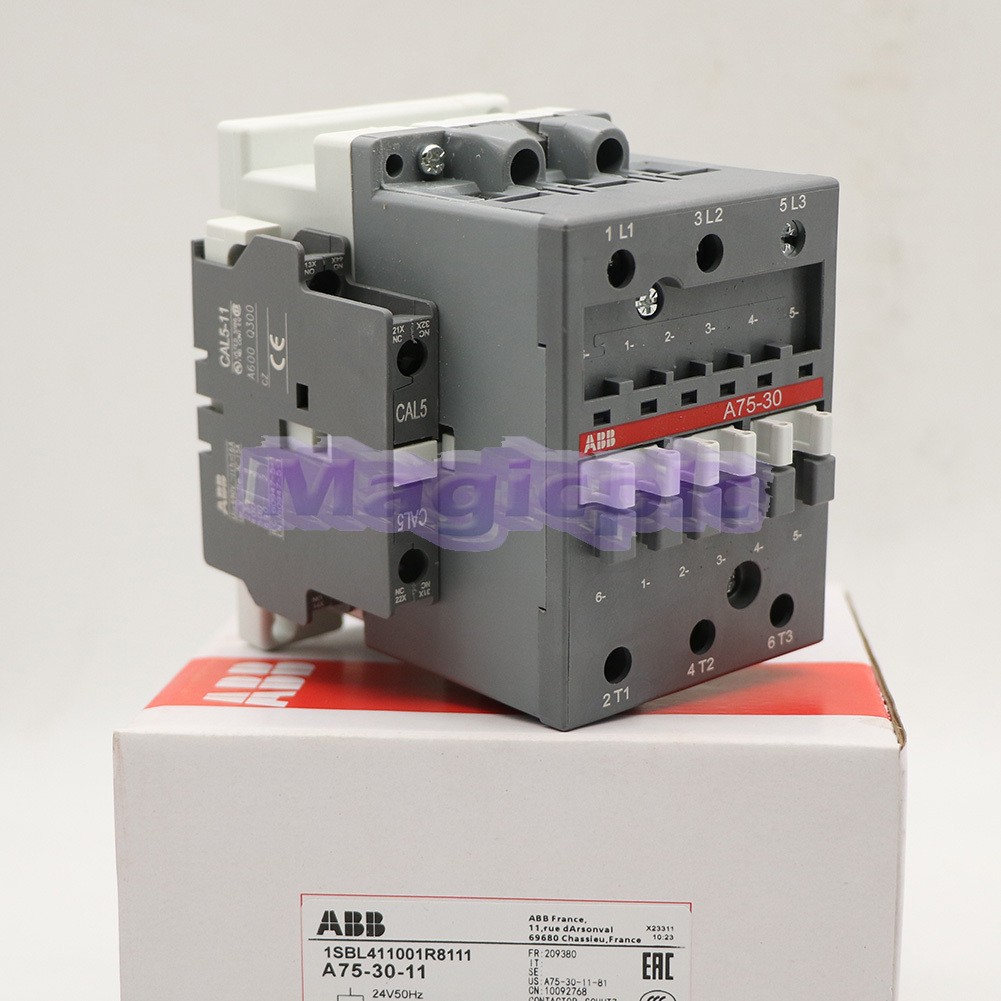 New 1PC ABB AC Contactor A75-30-11 24V 1SBL411001R8111