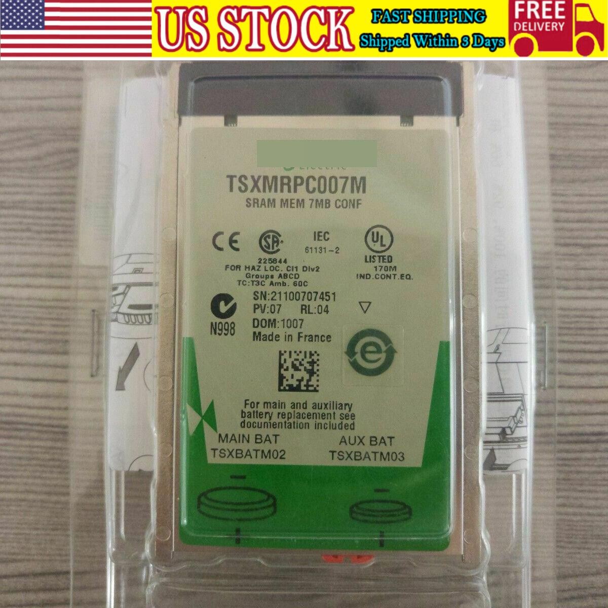 one New Schneider PLC PCMCIA Memory Card TSXMRPC007M Fast Ship