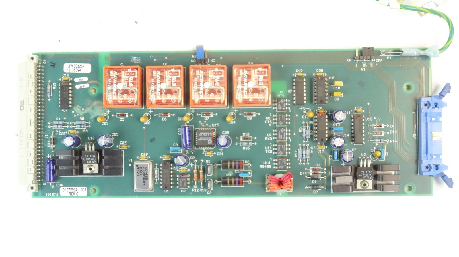 Powerware / Exide 101072994-001 Rev C Expanded Interface Board PCB Assembly
