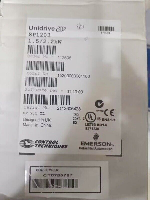 1PC FOR Emerson Nidec SP1203 Control Techniques Unidrive Inverter Free shipping