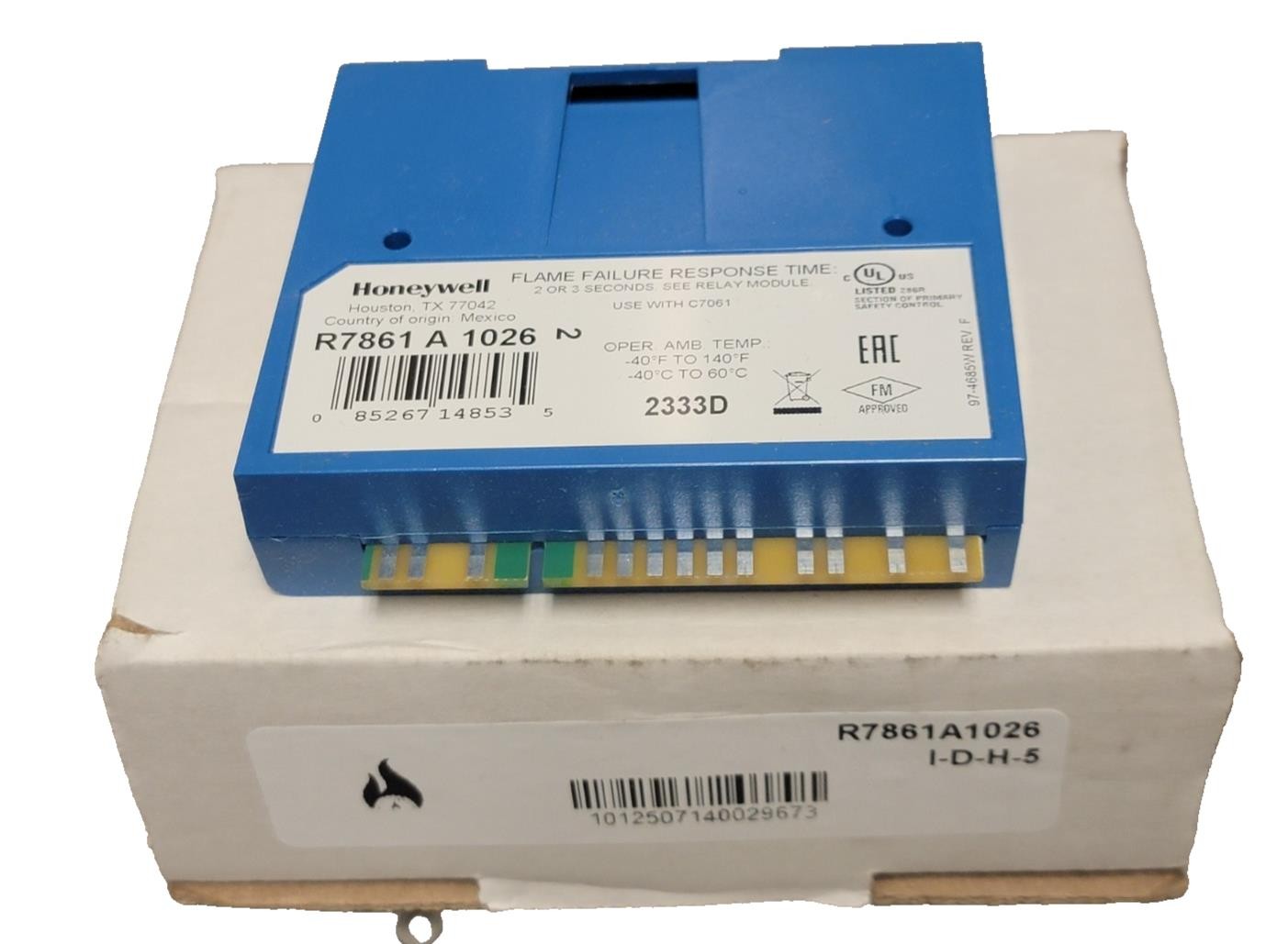 Honeywell R7861 A 1026 Dynamic Self-Check Ultraviolet Amplifier
