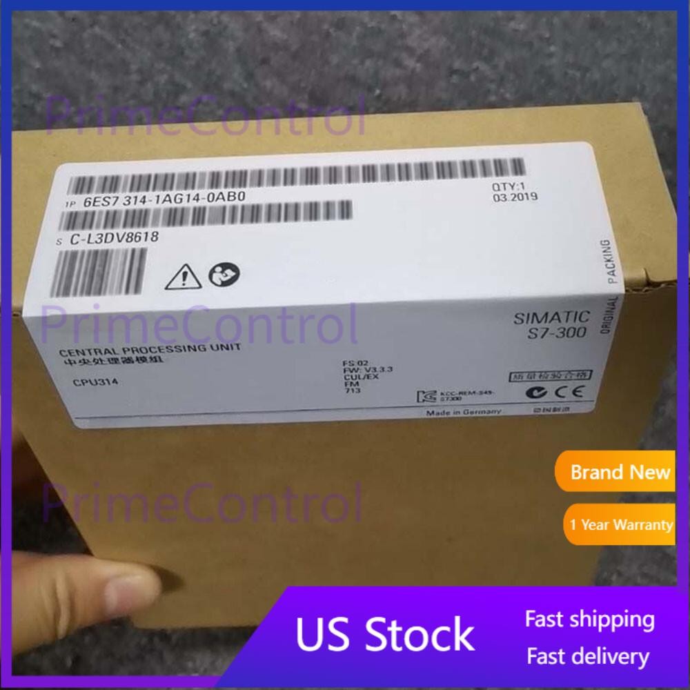 For Siemens 6ES7314-1AG14-0AB0 6ES7 314-1AG14-0AB0 CPU Module in Box