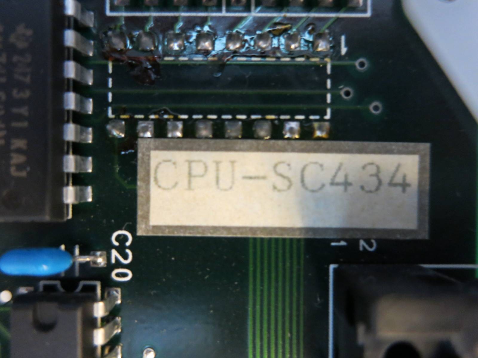Murata MPU2 A41-41190-65 CPU Card PLC CPU-SC434 Toyo Circuit Board Processor