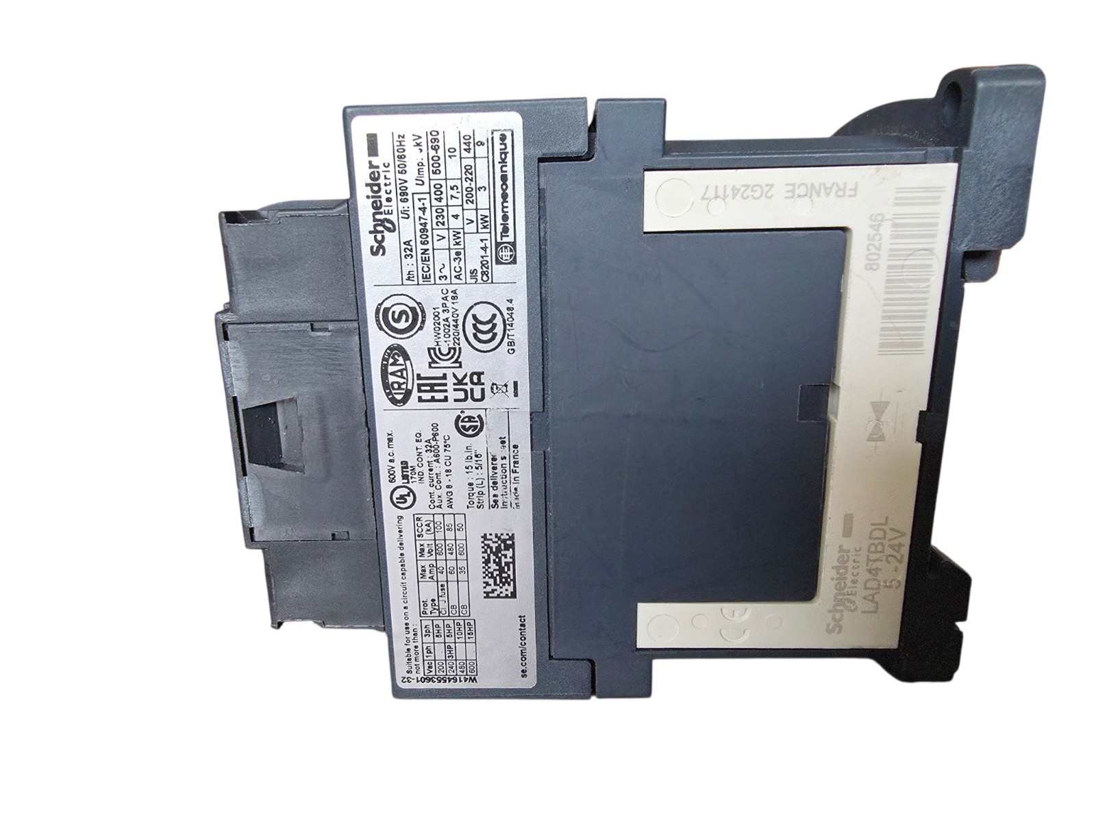 Schneider LC1D18BD DC Contactor France NEW