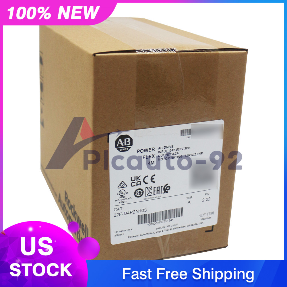 Allen Bradley NEW Sealed 22F-D4P2N103 PowerFlex 4M 1.5 kW 2 HP AC Drive