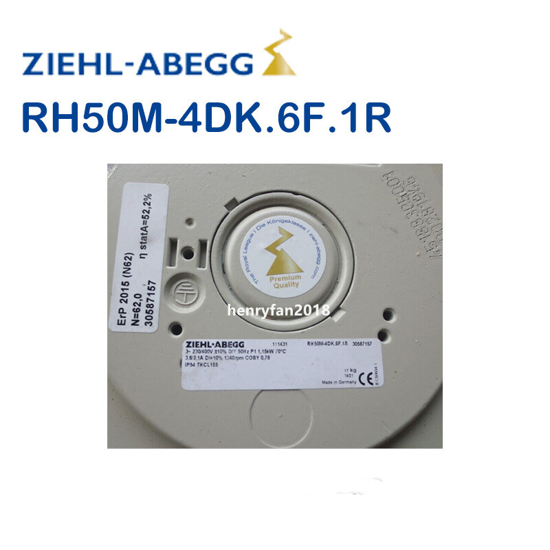 Original Ziehl-abegg RH50M-4DK.6F.1R fan 230/400V 500mm Inverter Cooling Fan