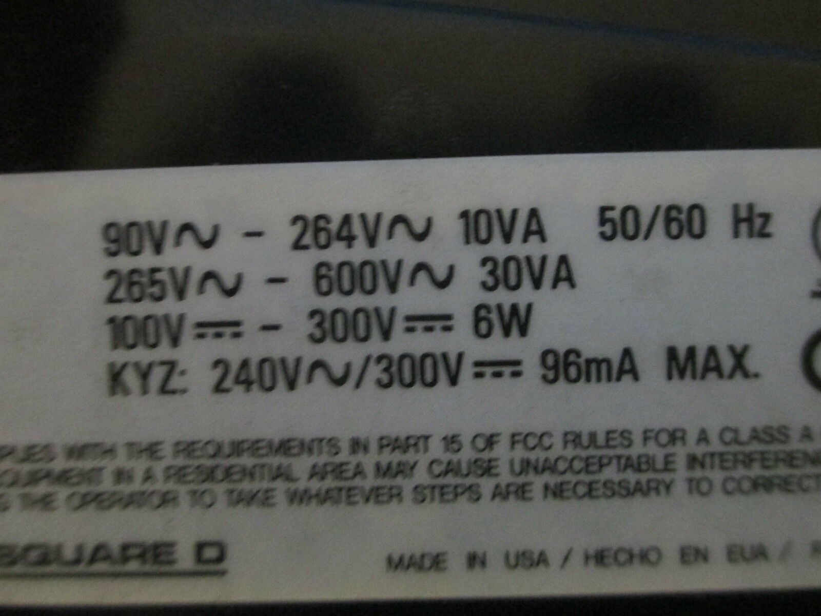 Square D PowerLogic Power Meter 3020 PM-650 Used
