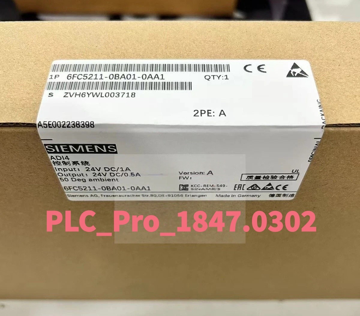 1PCS Brand New SIEMENS 6FC5211-0BA01-0AA1 6FC5 211-0BA01-0AA1 Fast delivery