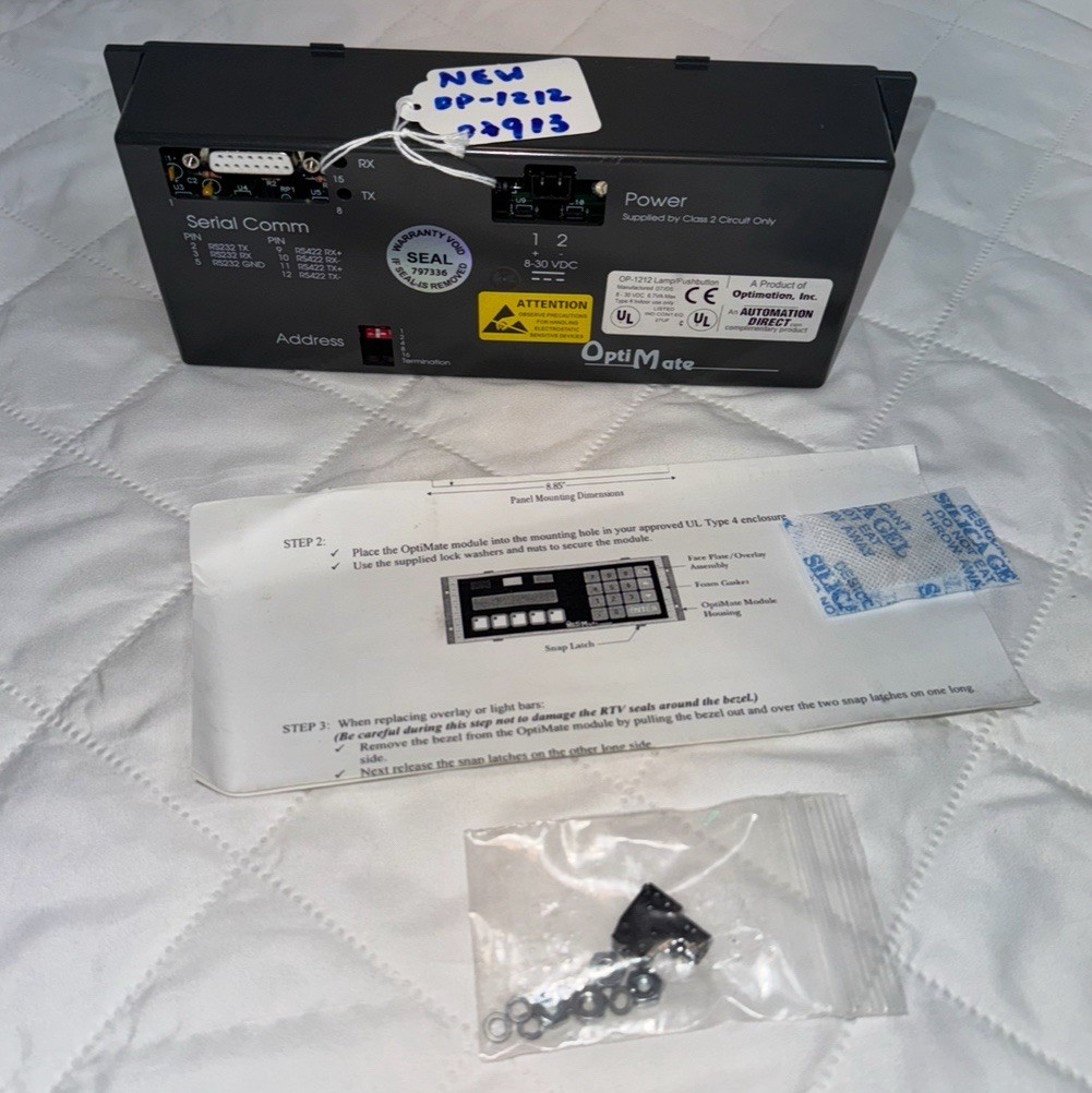 AUTOMATION DIRECT OptiMate OP1212 Lamp/Pushbutton