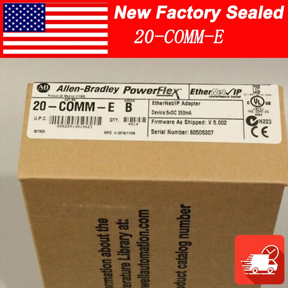 New Sealed AB 20-COMM-E SER B Ethernet / IP Adaptor US AB 20 COMM E