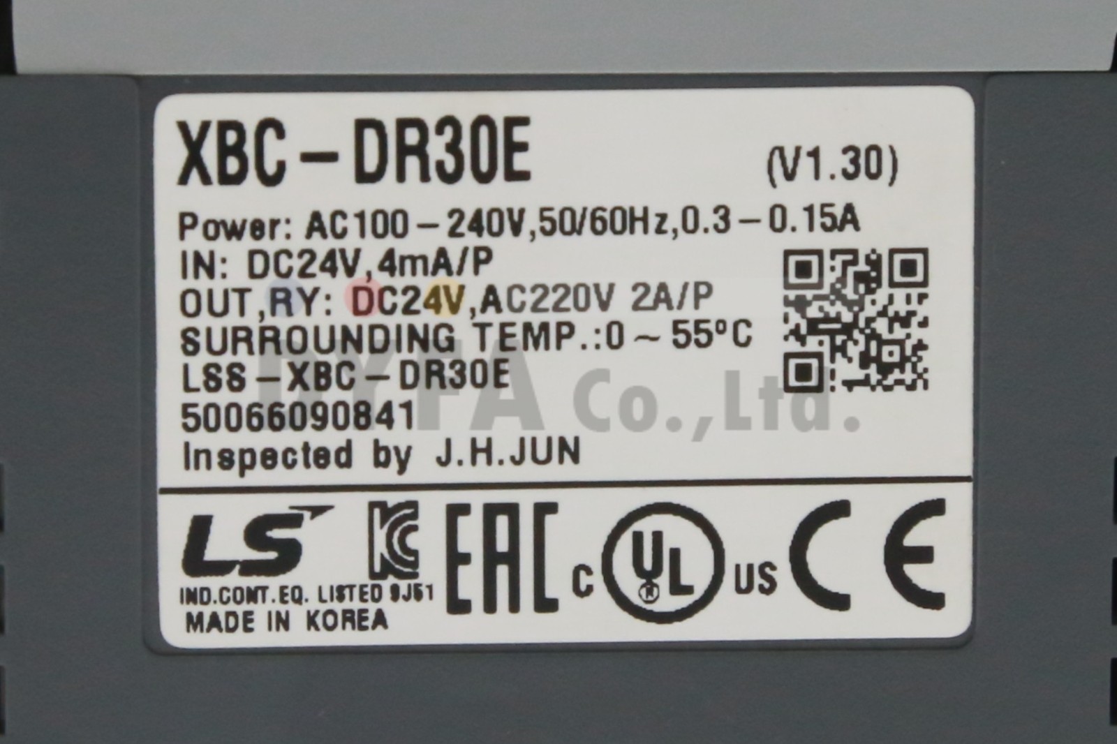 LS used XBC-DR30E V1.30 PLC CPU Controller Unit PLC-I-551=7C22