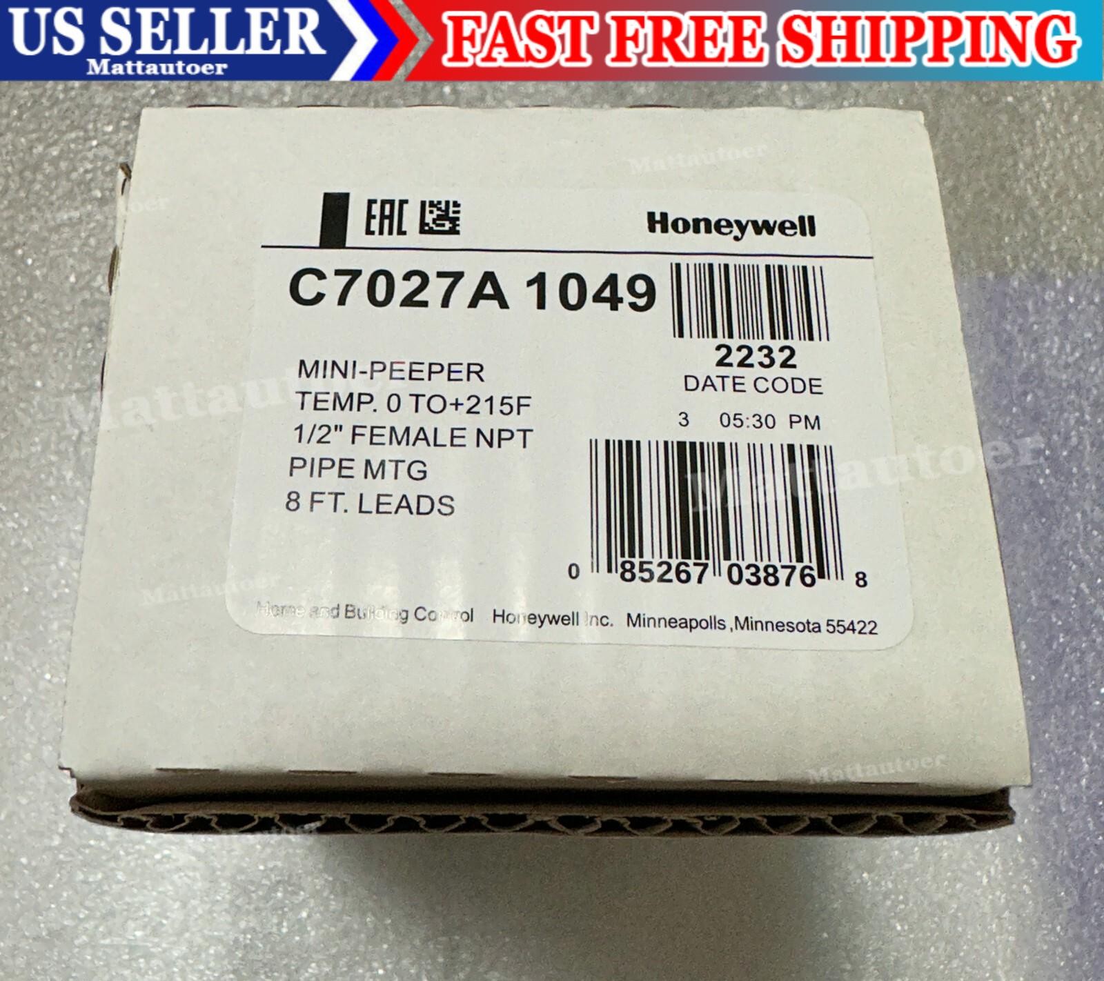One Honeywell C7027A1049 C7027A-1049 Flame Detector Sensor Fast Ship US Free TAX