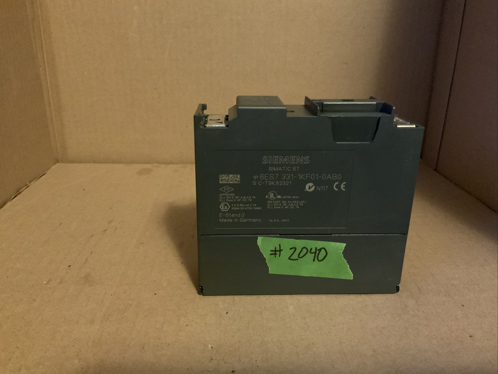 SIEMENS 6ES7 331-1KF01-0AB0 INPUT MOUDLE ANALOG 8POINT 6ES73311KF010AB0