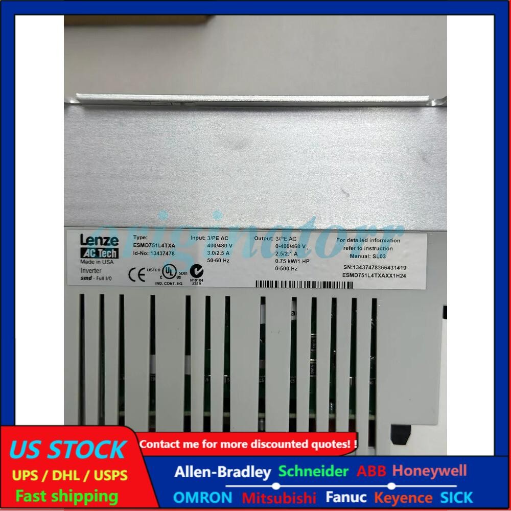 1PC NEW frequency converter ESMD751L4TXA 380V 0.75KW LENZE