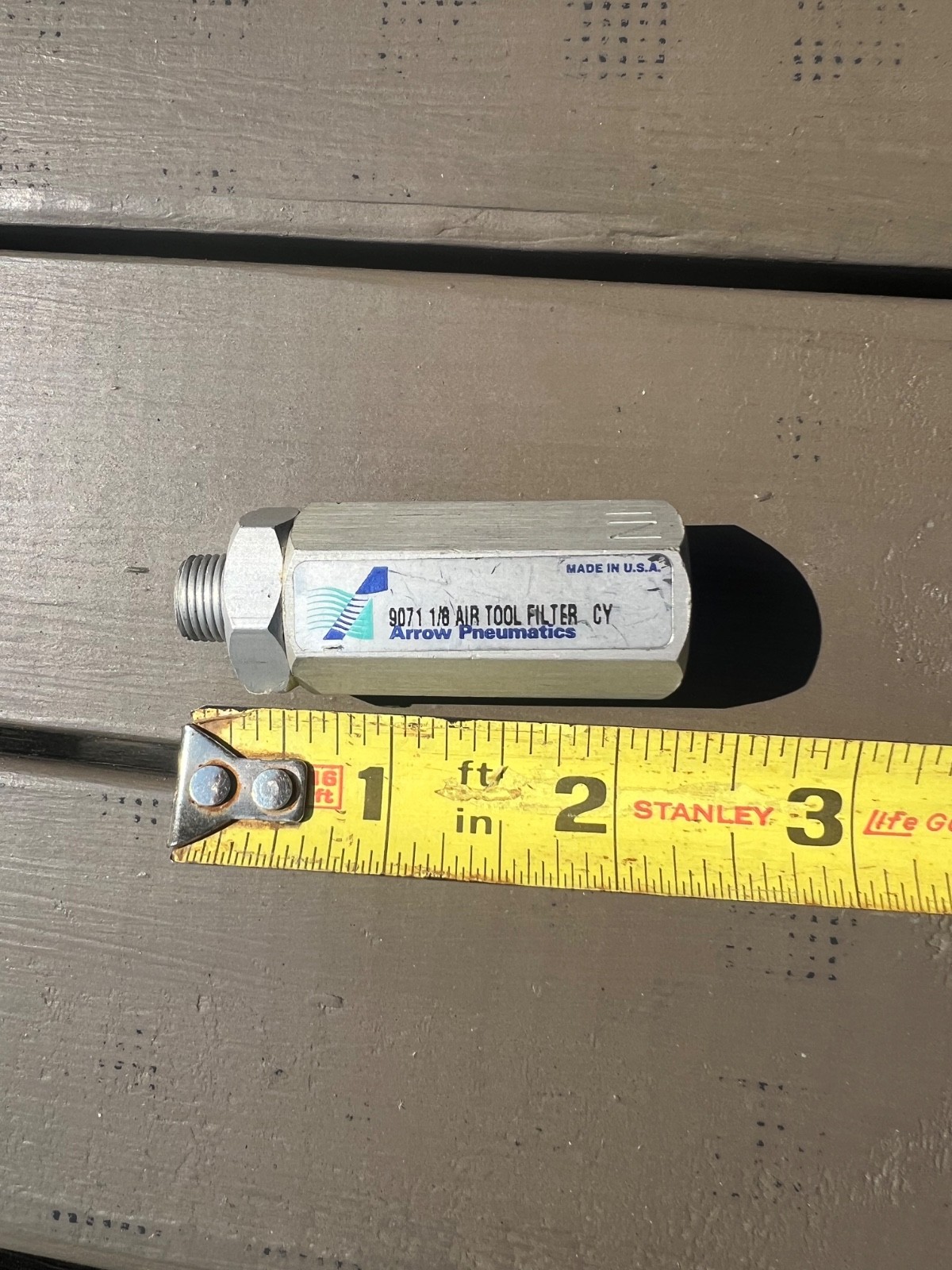 ARROW 9071 PNEUMATIC IN-LINE FILTER 1/8 NPT NEVER USED