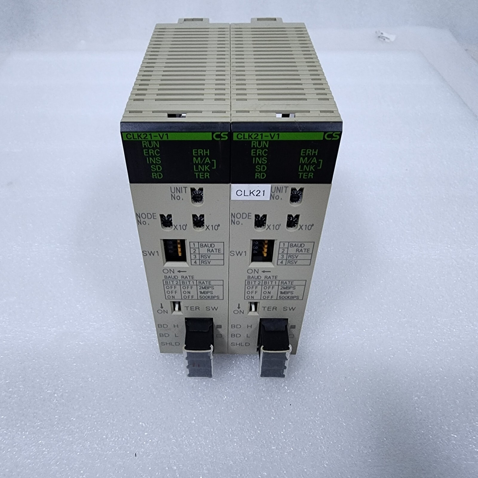 OMRON CS1W-CLK21-V1 CONTROLLER LINK UNIT LOT OF 2 TESTED WORKING FREE SHIP