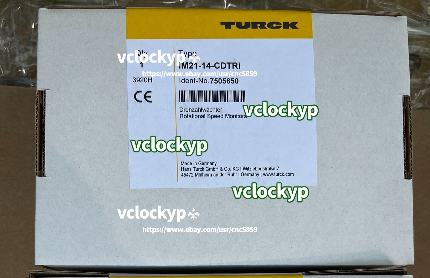 New Turck IM21-14-CDTRi 7505650 Rotational Speed Monitors Free Shipping
