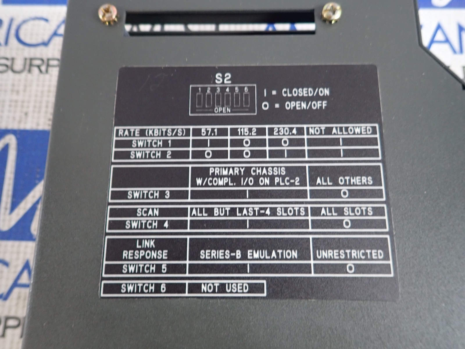 ALLEN BRADLEY 1771-ASB D REMOTE I/O ADAPTER MODULE