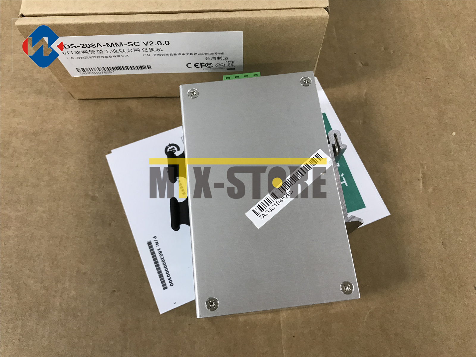 1PCS Brand new ones MOXA EDS-208A-MM-SC 2 Optical 6 Electric Ethernet Switch
