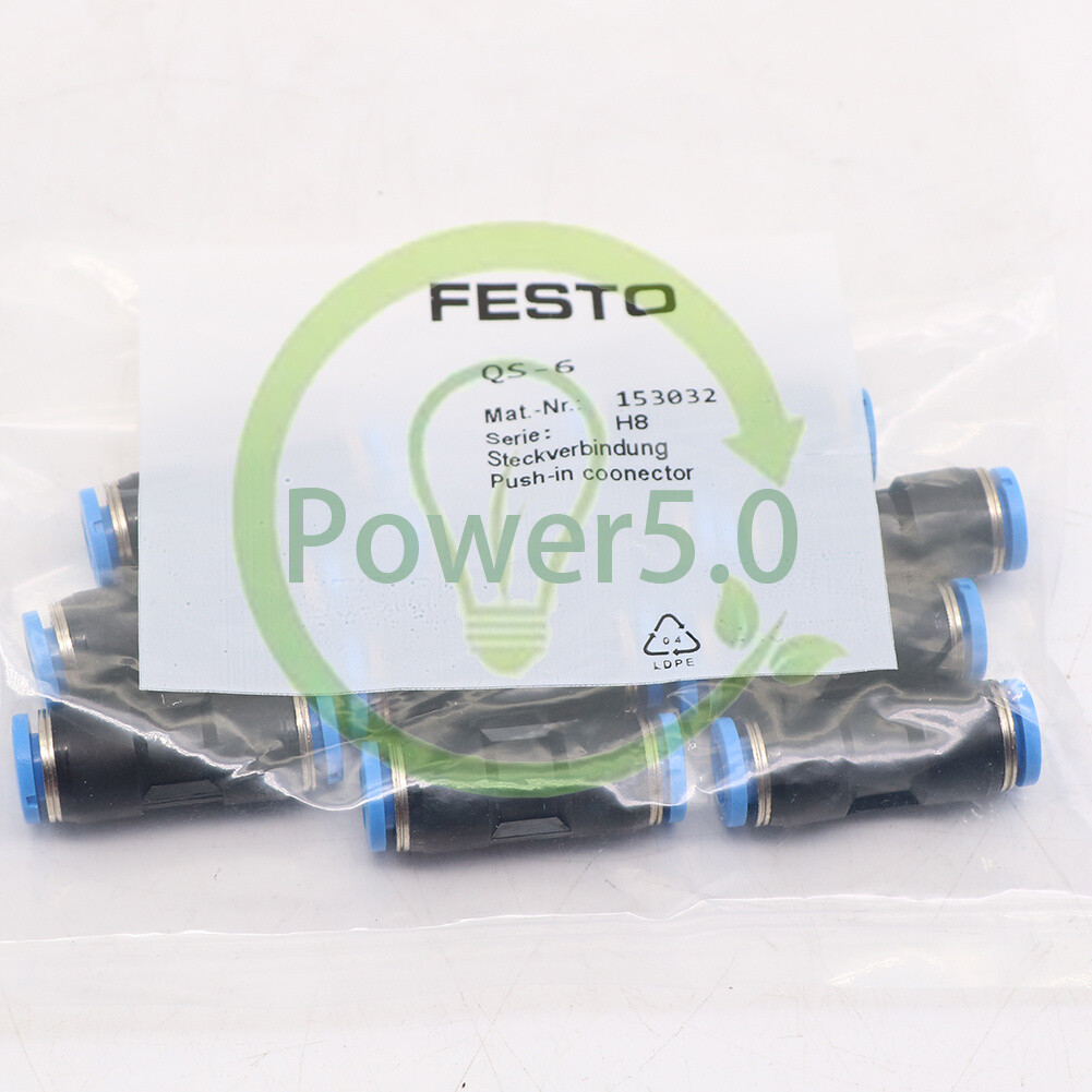 10Pcs/Bag New For Festo QS-6 153032 Connector